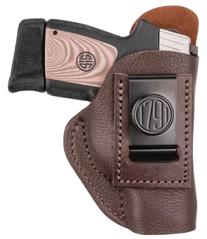 1791 Gunleather FCD3BRWL Fair Chase IWB Size 03 Classic Brown Deer Hide Belt Clip Compatible w/Ruger LC9/Glock 42/43/43X Left Hand