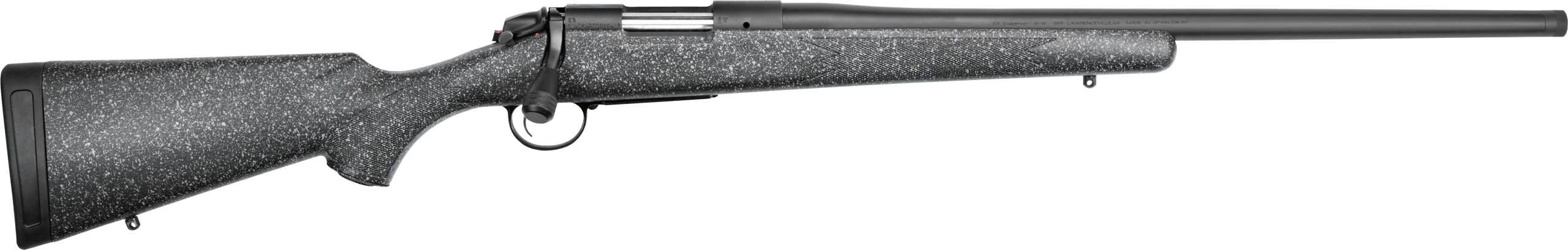 Bergara Rifles B14L501C B-14 Ridge 30-06 Springfield 4+1 24 Graphite Black Cerakote #5 Contour Threaded Barrel Graphite Black Cerakote Drilled & Tapped Steel Receiver Black/Gray Speckled Fixed w/SoftTouch American Style Synthetic Stock"