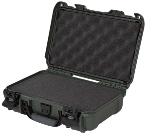 Nanuk 9091006 909 Waterproof & Airline Approved Olive Resin w/ Cubed Foam 11.44" L x 7" W x 3.68" H Interior Dimensions