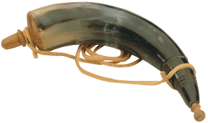 Traditions A1252 Authentic Powder Horn with Sling and Wood Cap