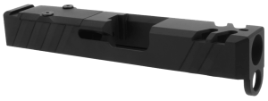 TacFire Replacement Slide 9mm Luger Graphite Black Cerakote Stainless Steel with Optics Cut & Slide Ports for Glock 26 Gen3