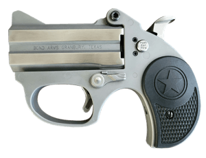 Bond Arms BASRS Stinger 380 ACP 2rd 2.5" Matte Stainless Barrel Anodized Frame Blade Front/Fixed Rear Sights Black Rubber Grip Manual Safety
