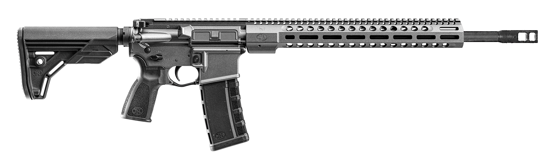 FN 36100683 FN 15 DMR3 5.56x45mm NATO 18" Barrel 30+1 Tungsten Gray Receiver Black OEM Stock & Grip Optics Ready