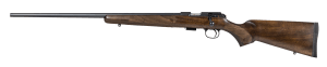 CZ-USA 02390 CZ 457 American Full Size 22 LR 5+1 24" Black Nitride Black Nitride Steel Receiver Turkish Walnut Fixed American Style Stock Left Hand