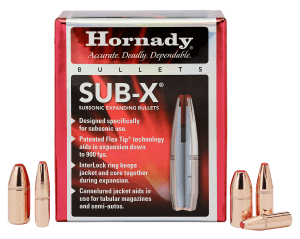 Hornady 45052 Sub-X  45 Cal 410 gr Subsonic eXpanding 50rd Box/ 15 Case