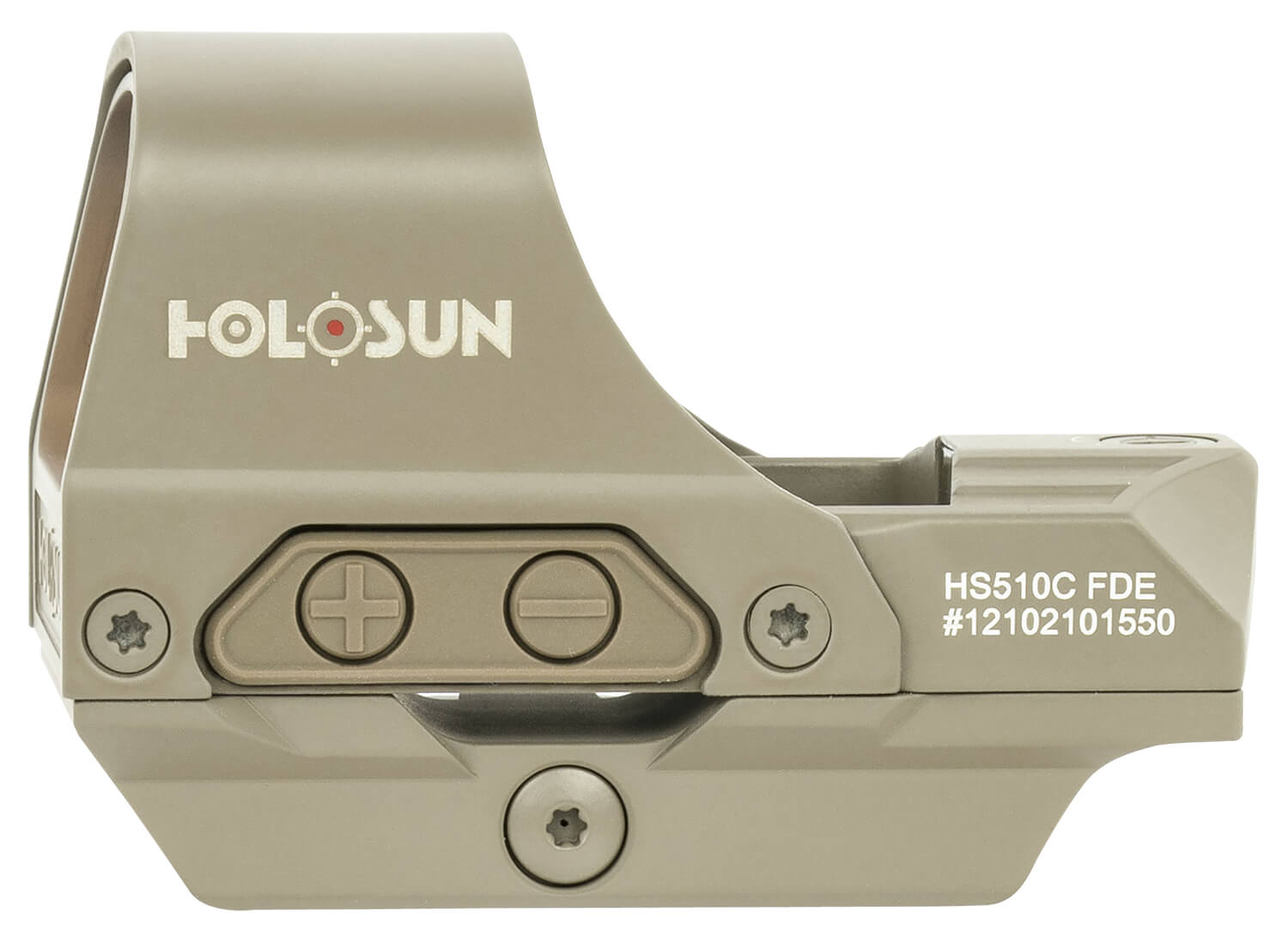 Holosun HS510CFDE 510 Flat Dark Earth 1 x 0.91" x 1.26" 2 MOA Red Dot/65 MOA Circle Multi Reticle - Image 2