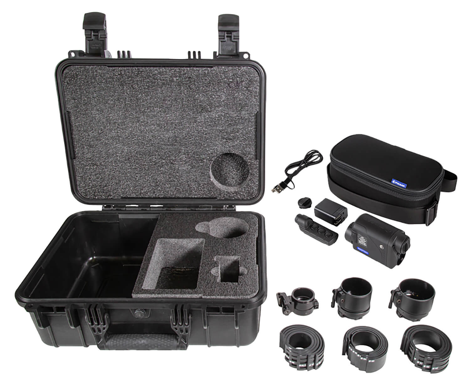 Pulsar PL76653K Proton FXQ30 Thermal Hand Held/Mountable Black 1-5x 30mm 384x288 50Hz Resolution Features Front Attachment Kit - Image 2