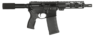 Bersa BAR15PBM BAR15 5.56x45mm NATO 30+1 7.50" Barrel A2 Flash Hider Black Bruniton Finish Buffer Tube Stock M-LOK Handguard MFT Grip Manual Safety