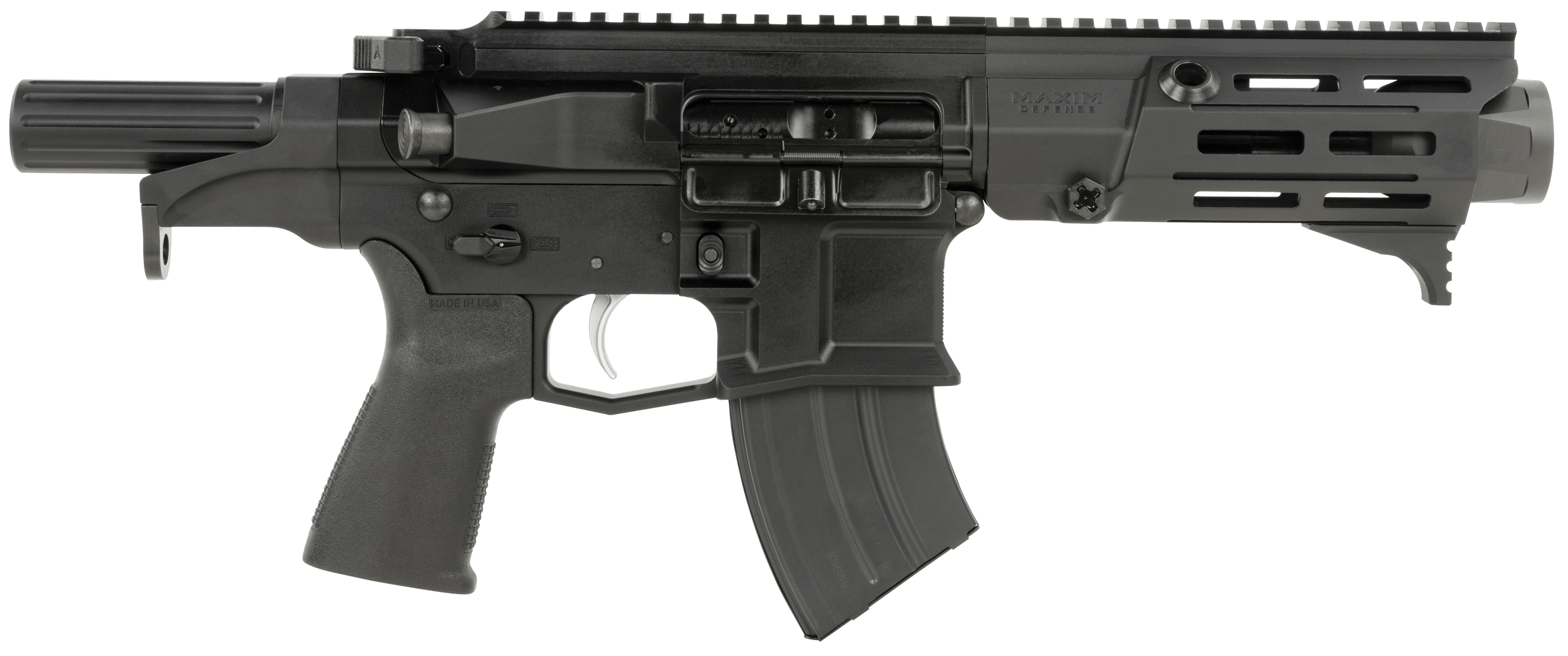 Maxim Defense MXM50801 PDX 505-SPS 7.62x39mm Caliber with 5.50" Barrel 20+1 Capacity Black Metal Finish Black Polymer Grip