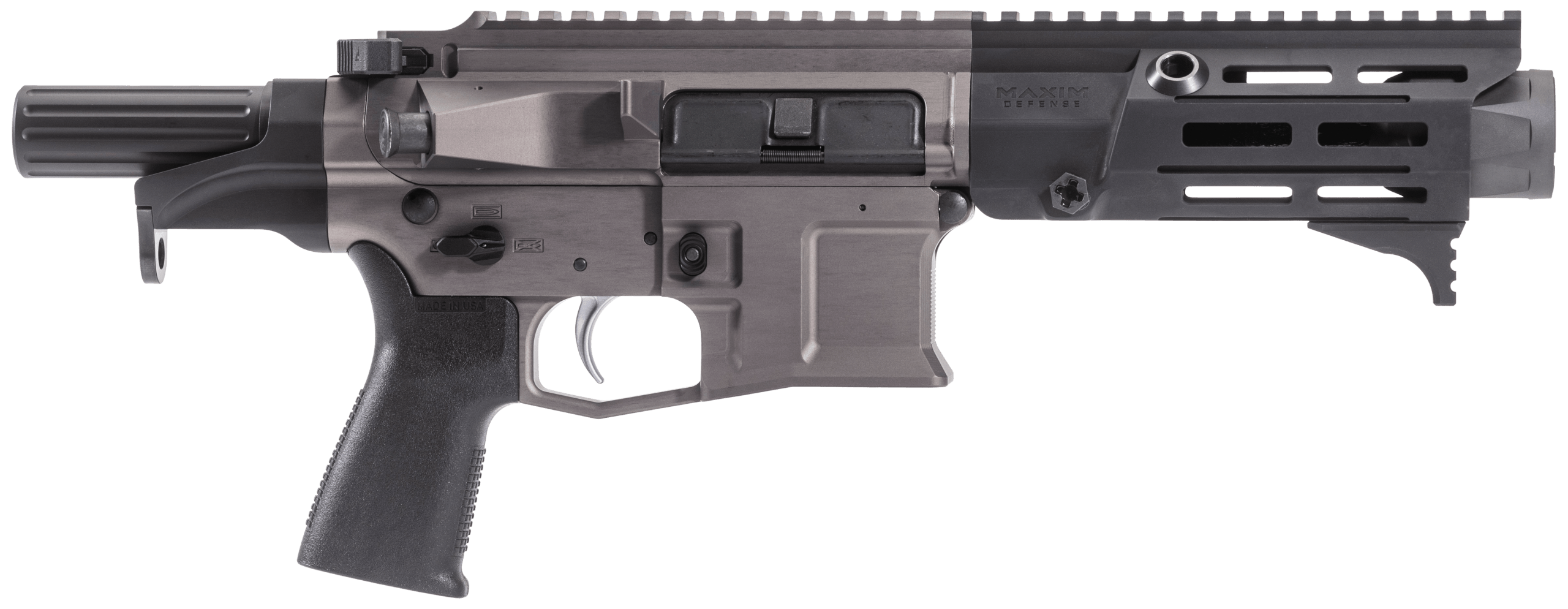 Maxim Defense MXM50841 PDX 505-SPS 5.56x45mm NATO 20+1 5.50" Barrel Hate Brake Muzzle Booster Under M-Lok Handguard Aluminum Receiver w/Urban Grey Finish Urban Grey SCW Pistol System Optics Ready Includes 1 20rd Magazine