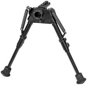 Harris Bipods SBRMLOK Swivel BR M-LOK 6-9" Black Steel/Aluminum Rubber Feet