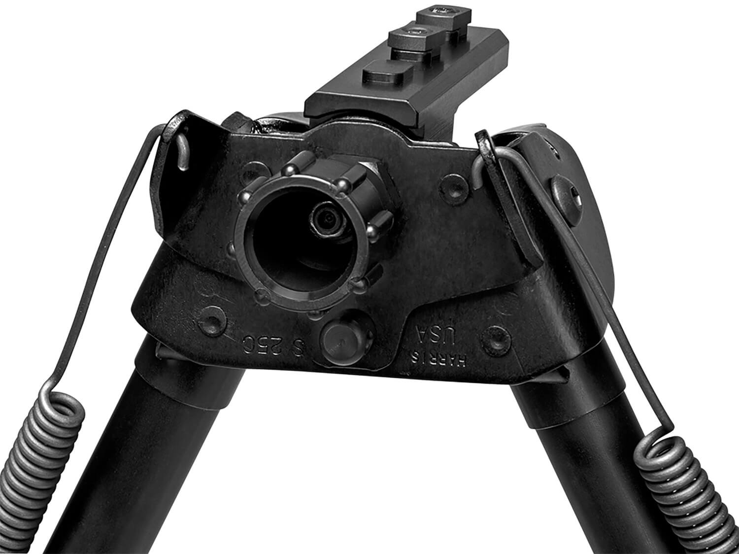 Harris Bipods SBR2MLOK Swivel BR M-LOK 6-9" Black Steel/Aluminum Self-Leveling Legs Rubber Feet - Image 2