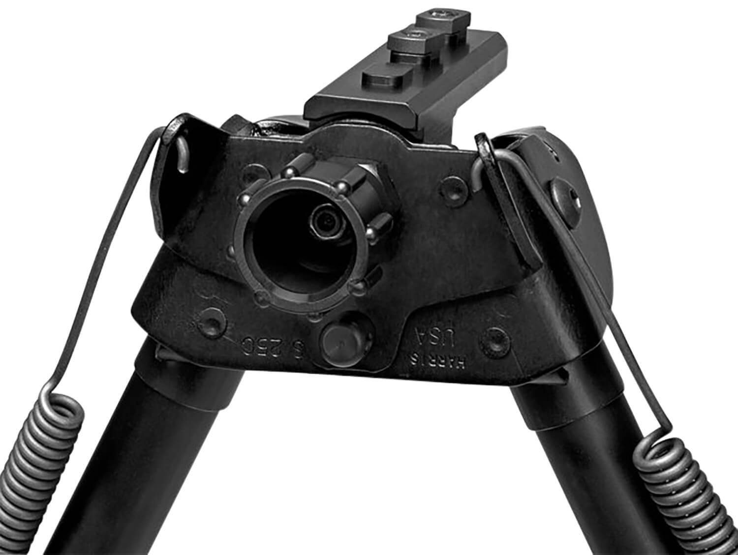 Harris Bipods SL2MLOK Swivel L M-LOK 9-13" Black Steel/Aluminum Self-Leveling Legs Rubber Feet - Image 2