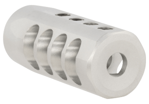 Christensen Arms 8100001701 Side-Baffle Natural Titanium 5/8"-24 tpi Threads 30 Cal (.920" D Bull barrel)
