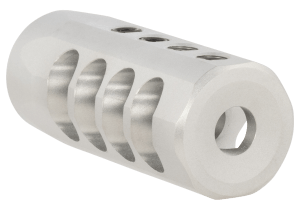 Christensen Arms 8100001702 Side-Baffle Natural Titanium 5/8"-24 tpi Threads 338 Cal (.920" D Bull barrel)