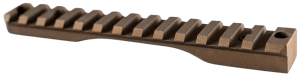 Christensen Arms 8100001204 Scope Base Burnt Bronze Cerakote Aluminum Fits Remington 700 Short Action 0 MOA