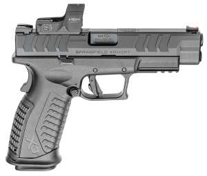Springfield Armory XDME94510BHCOSPD XD-M Elite OSP 10mm Auto 16+1  4.50" Black Melonite Steel Barrel & Optic Ready/Serrated Slide  Black Polymer Frame w/Picatinny Rail  Black w/Interchangeable Backstrap Grip  Hex Dragonfly Red Dot