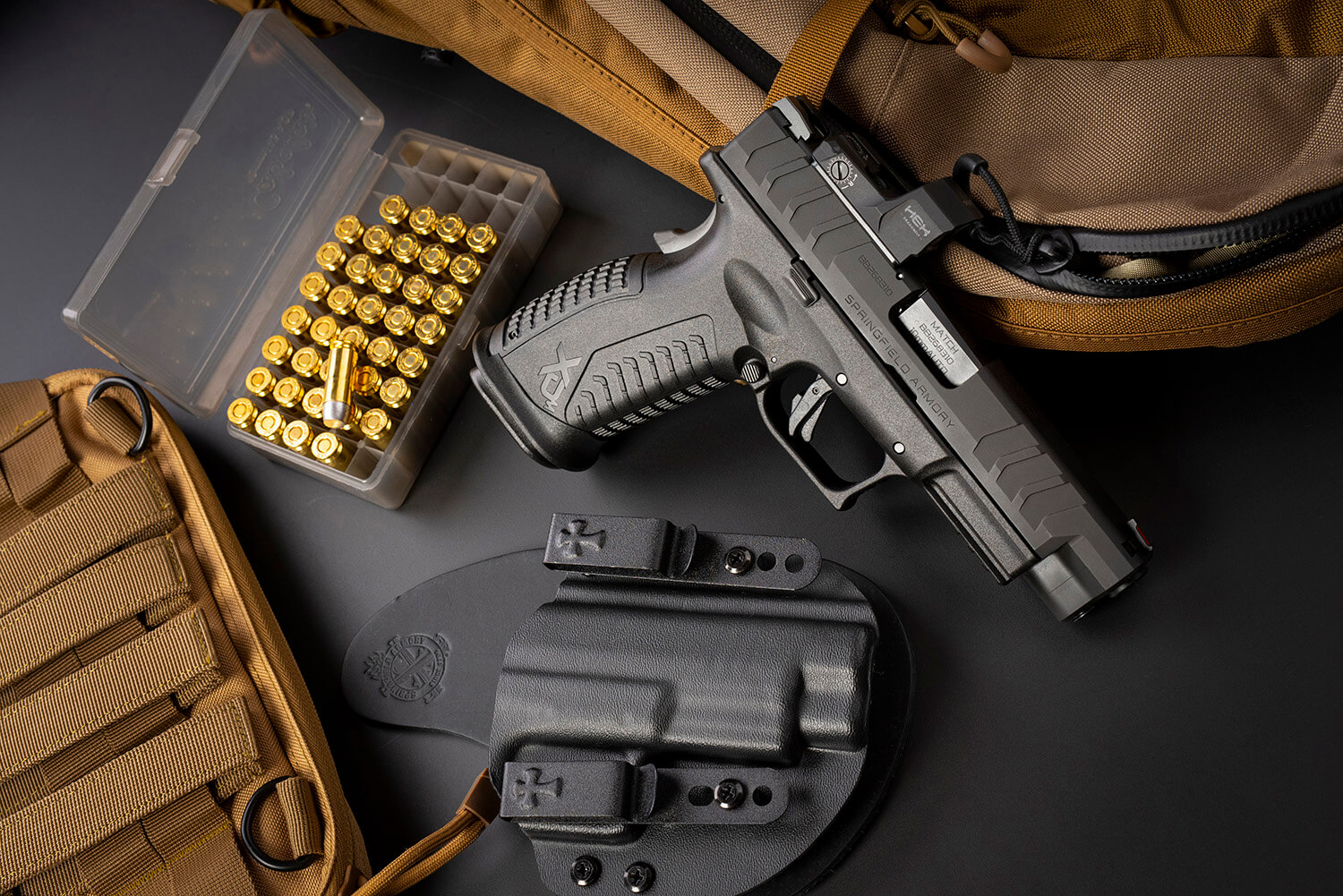 Springfield Armory XDME94510BHCOSPD XD-M Elite OSP 10mm Auto 16+1 4.50" Black Melonite Steel Barrel & Optic Ready/Serrated Slide Black Polymer Frame w/Picatinny Rail Black w/Interchangeable Backstrap Grip Hex Dragonfly Red Dot - Image 4
