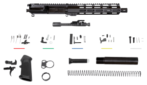 Aim Sports AR5CUB9 Complete Build Kit 5.56x45mm NATO 10.50" Black Nitride Barrel 7075-T6 Aluminum Black Anodized Receiver 10" M-LOK Handguard for AR-15