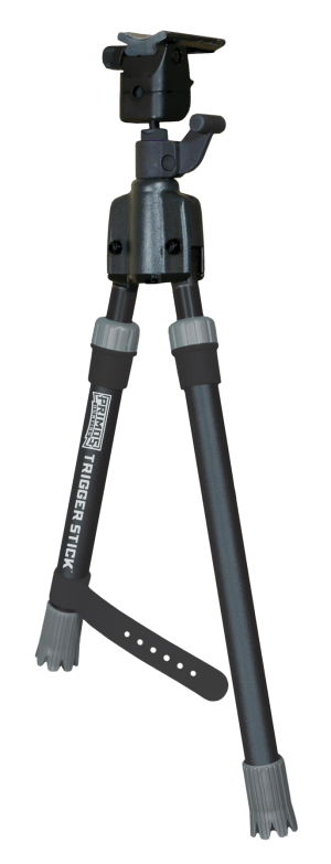 Primos 65825 Trigger Stick Bipod made of Steel with Black & Gray Finish QD Swivel Stud Attachment Mount Type & Short Height (Clam Package)