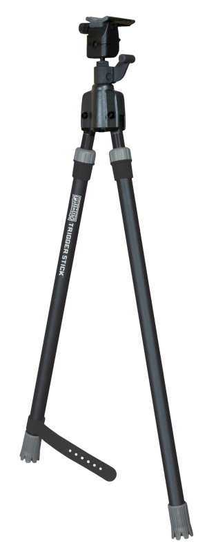 Primos 65826 Trigger Stick  Bipod made of Steel with Black & Gray Finish  QD Swivel Stud Attachment Type & Medium Height (Clam Package)