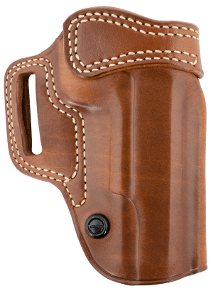 Galco AV212R Avenger OWB Tan Leather Belt Slide Fits 1911 5" w/wo Red Dot Right Hand