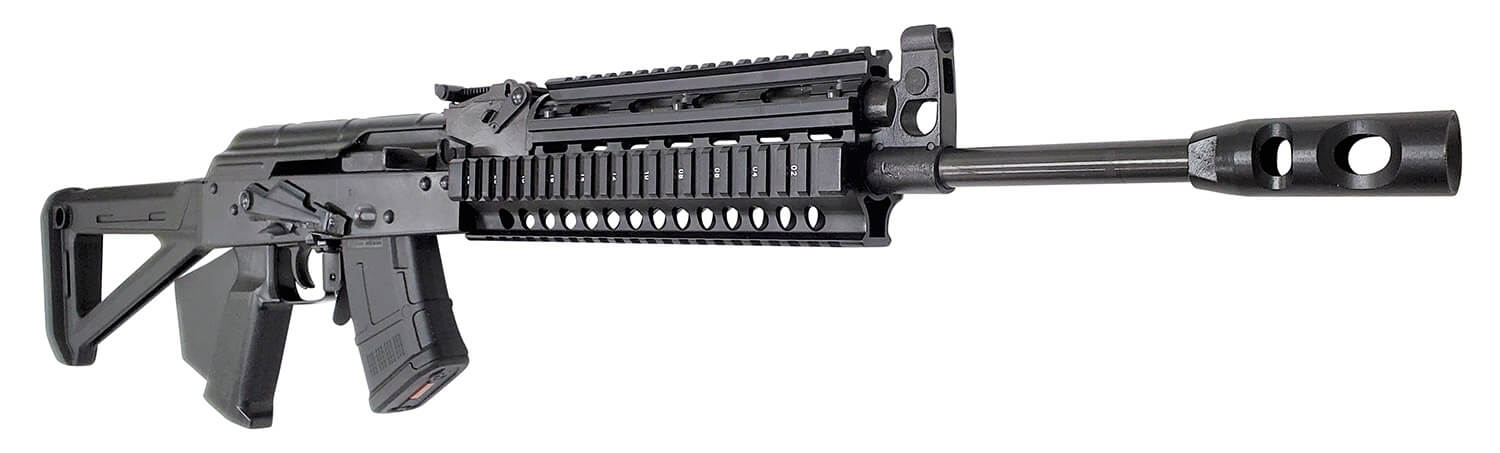 Riley Defense Inc RAK103MPCA RAK-47 *CA Compliant 7.62x39mm 10+1 16.25" Black Nitride Threaded Barrel Black Oxide Scope Rail Steel Stamped Receiver Quad Rail Handguard Black Synthetic Magpul AK Stock Black Polymer w/Integrated Shark Fin Grip - Image 3