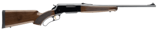 Browning 034009129 BLR Lightweight Full Size 300 Win Mag 3+1 24" Blue Polished Sporter Barrel  Drilled & Tapped Black Polished Aluminum Receiver  Fixed w/Curved Grip Gloss Black Walnut Stock  Right Hand