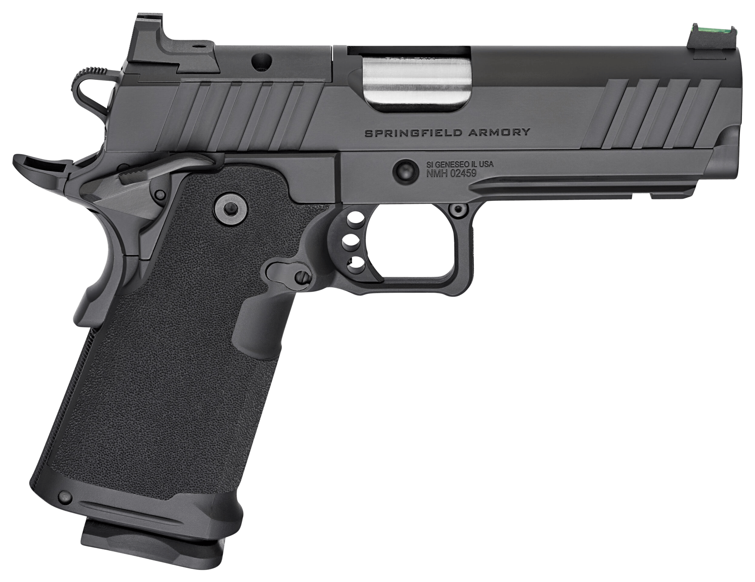 Springfield Armory PH9117AOS Prodigy 9mm Luger 20+1/17+1 4.25" Bull Barrel Black Cerakote Carbon Steel Frame w/Picatinny Acc. Rail Optic Ready Slide Polymer Grip Fiber Optic Sight