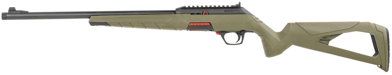 Winchester Repeating Arms 521140102 Wildcat SR Full Size 22 LR 10+1 16.50" Matte Blued Threaded Sporter Barrel Picatinny Rail Matte Black Polymer Receiver OD Green Skeletonized Synthetic Stock Ambidextrous - Image 2