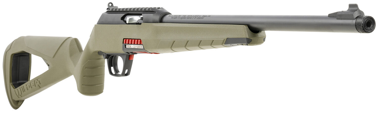 Winchester Repeating Arms 521140102 Wildcat SR Full Size 22 LR 10+1 16.50" Matte Blued Threaded Sporter Barrel Picatinny Rail Matte Black Polymer Receiver OD Green Skeletonized Synthetic Stock Ambidextrous - Image 3