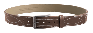 Magpul MAG127621046 Tejas EL Pistolero Chocolate Brown Bull Hide 46" 1.50" Wide Buckle Closure
