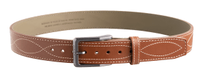 Magpul MAG127623046 Tejas EL Pistolero Light Brown Bull Hide 46" 1.50" Wide Buckle Closure