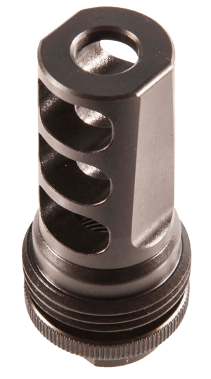 SilencerCo AC591 ASR Muzzle Brake Black Steel with 5/8"-24 tpi Threads for 30 Cal