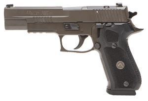 Sig Sauer 220R510LEGIONR2 P220 Legion Full Size Frame 10mm Auto 8+1 5" Black Carbon Steel Barrel Legion Gray Cerakote Serrated Stainless Steel Slide Legion Gray Cerakote Aluminum with Picatinny Rail & Beavertail Black G10 w/Legion Medallion Grip Dec