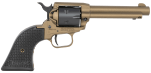 Heritage Mfg RR22A4 Rough Rider 22 LR 6 Shot 4.75" Burnt Bronze Cerakote Steel Barrel Burnt Bronze Cerakote Zinc Alloy Frame Black Oxide Cylinder Black Star Polymer Grip Hammer/Thumb Safety Exposed Hammer