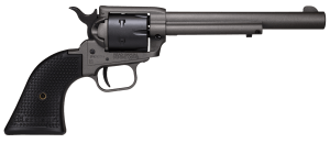 Heritage Mfg SRR22C6 Rough Rider 22 LR 6 Shot 6.50" Tungsten Gray Cerakote Steel Barrel Frame Black Satin Cylinder Black Polymer Grip Hammer/Thumb Safety Exposed Hammer