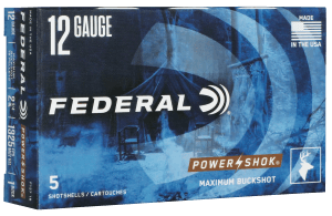 Federal F1271B Power-Shok Max Buck 12Gauge 2.75" 1BuckShot 5 Per Box