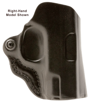 DeSantis Gunhide 019BB7WZ0 Mini Scabbard OWB Black Leather Belt Slide Fits Springfield Prodigy w/wo Red Dot Fits 4.25" Barrel Left Hand