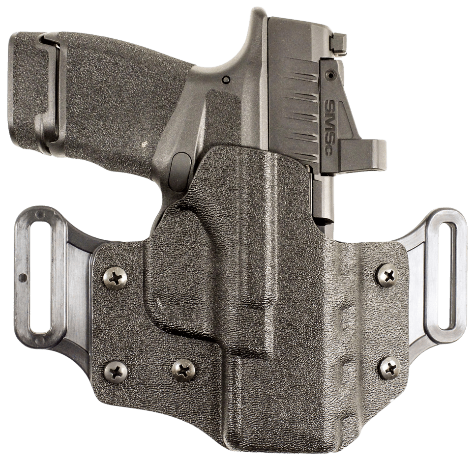 DeSantis Gunhide 195KA8WZ0 Veiled Partner OWB Black Kydex Belt Slide Fits Springfield Prodigy w/wo Red Dot Fits 4.25-5" Barrel Right Hand