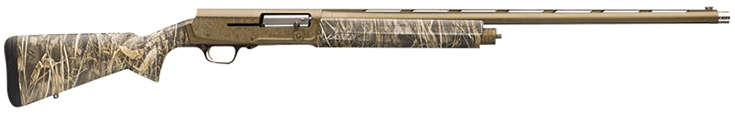 Browning 0119112004 A5 Wicked Wing 12 Gauge 28" Barrel 3.5" 4+1 Burnt Bronze Cerakote Barrel Burnt Bronze Camo Cerakote Receiver Textured Realtree Max-7 Synthetic Stock With Closed Radius Pistol Grip