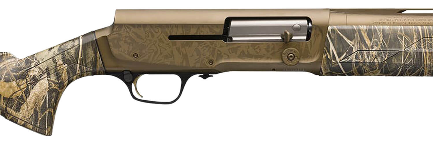 Browning 0119112004 A5 Wicked Wing 12 Gauge 28" Barrel 3.5" 4+1 Burnt Bronze Cerakote Barrel Burnt Bronze Camo Cerakote Receiver Textured Realtree Max-7 Synthetic Stock With Closed Radius Pistol Grip - Image 3