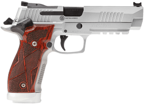 Sig Sauer 226X59CLASSIC10 P226 XFive Classic Full Size Frame 9mm Luger 10+1 5" Black Steel Bull Barrel Stainless Optic Ready/Serrated Steel Slide Stainless Steel Frame w/Beavertail & Picatinny Rail Hogue Cocobolo Grip Manual Safety Right Hand