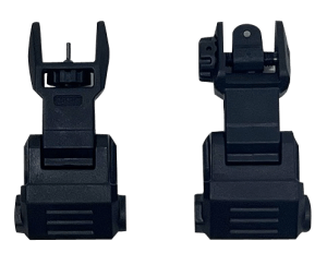 NcStar VG167 Picatinny High Profile Front and Rear Sight Set Black Polymer