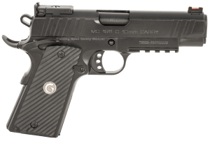 EAA GIRSAN 390605 MC1911 C Carry Frame 10mm Auto 9+1 4.40" Black Steel Barrel Blued Serrated Steel Slide Black Steel Frame w/Beavertail & Picatinny Rail Black Grip Ambidextrous