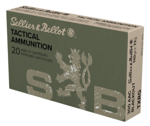Sellier & Bellot SB300BLKXA eXergy 300 Blackout 110 gr TAC EX Blue 20rd Box