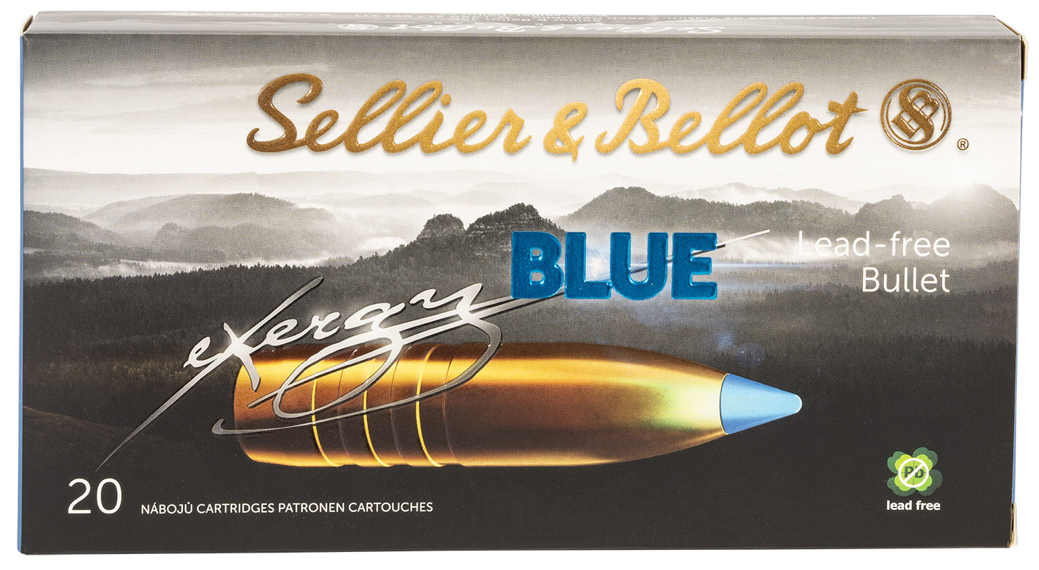 Sellier & Bellot SB3006XB eXergy 30 06 Springfield 180 gr TAC EX Blue 20rd Box - Image 2