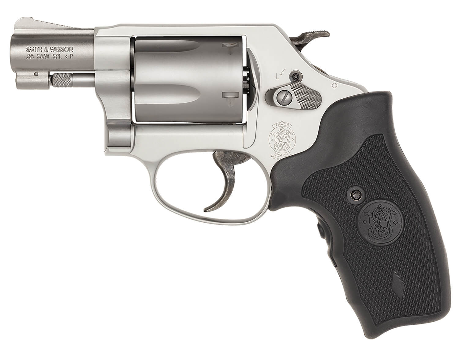 Smith & Wesson 163052 Model 637 Airweight 38 S&W Spl +P 5 Shot 1.88" Stainless Steel Barrel/Cylinder Matte Silver Aluminum Alloy J-Frame Black Polymer Grip Includes Crimson Trace LG-305 Lasergrip - Image 2