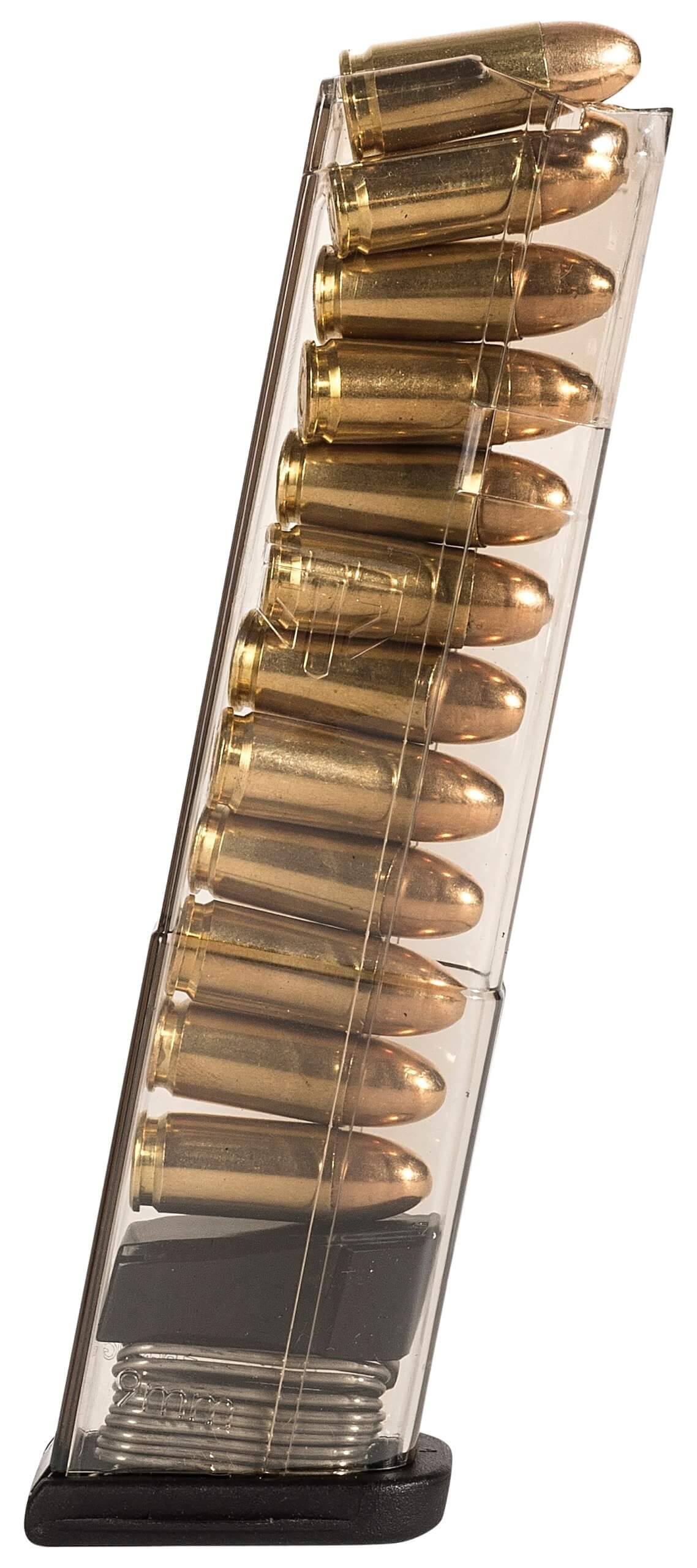 ETS Group SMKGLK4312 Pistol Mags 12rd Extended 9mm Luger Compatible w/ Glock 43 Smoke Polymer - Image 2