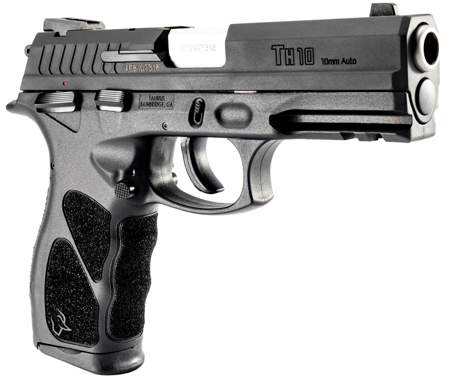 Taurus 1TH10041 TH Full Size 10mm Auto 15+1 4.27" Matte Stainless Steel Barrel Matte Black Serrated Slide Black Polymer Frame w/Picatinny Rail Black Interchangeable Backstrap Grip Right Hand - Image 3
